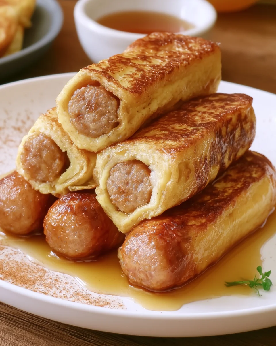 Sausage French Toast Roll-Ups